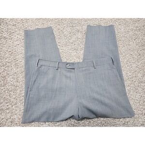 1946 By Ballin Total Comfort Stretch Gray Flat Front Pants 38x28 Actual